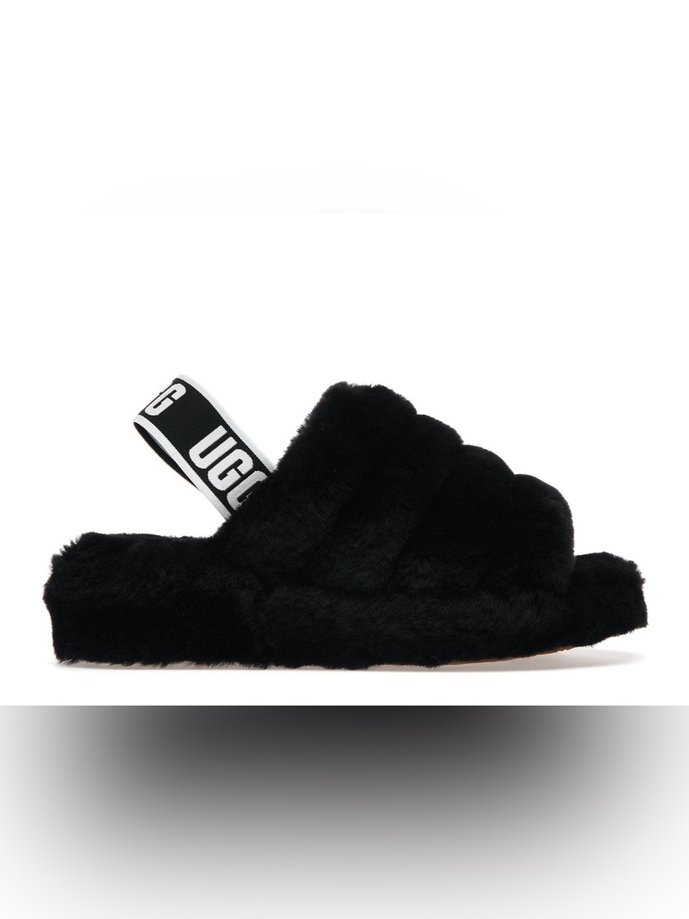 UGG Fluff Yeah Black Slippers